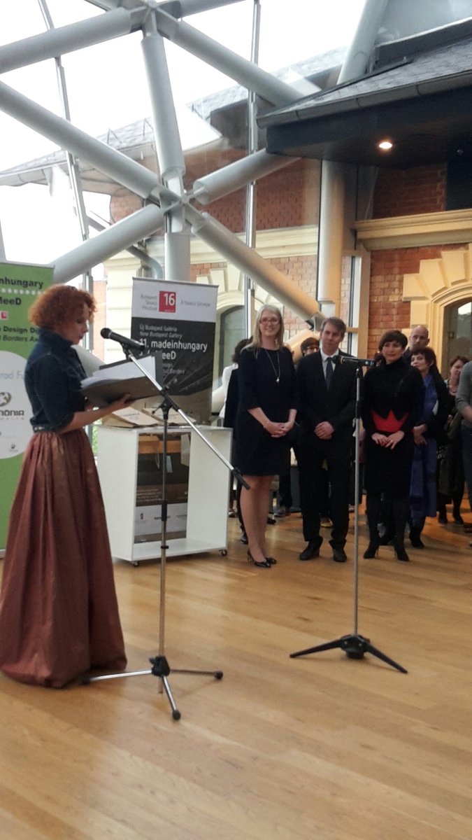 BeataJaczewska's tweet image. Pleased to open #DesignWithoutBorders supported by @VisegradFund Youth&amp;amp;Creativity - this is #V4 #Visegrad25 ! :)