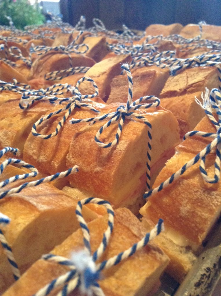 We're serving mini croques at Vintners Collective. Get the real thing at Angèle for lunch today!