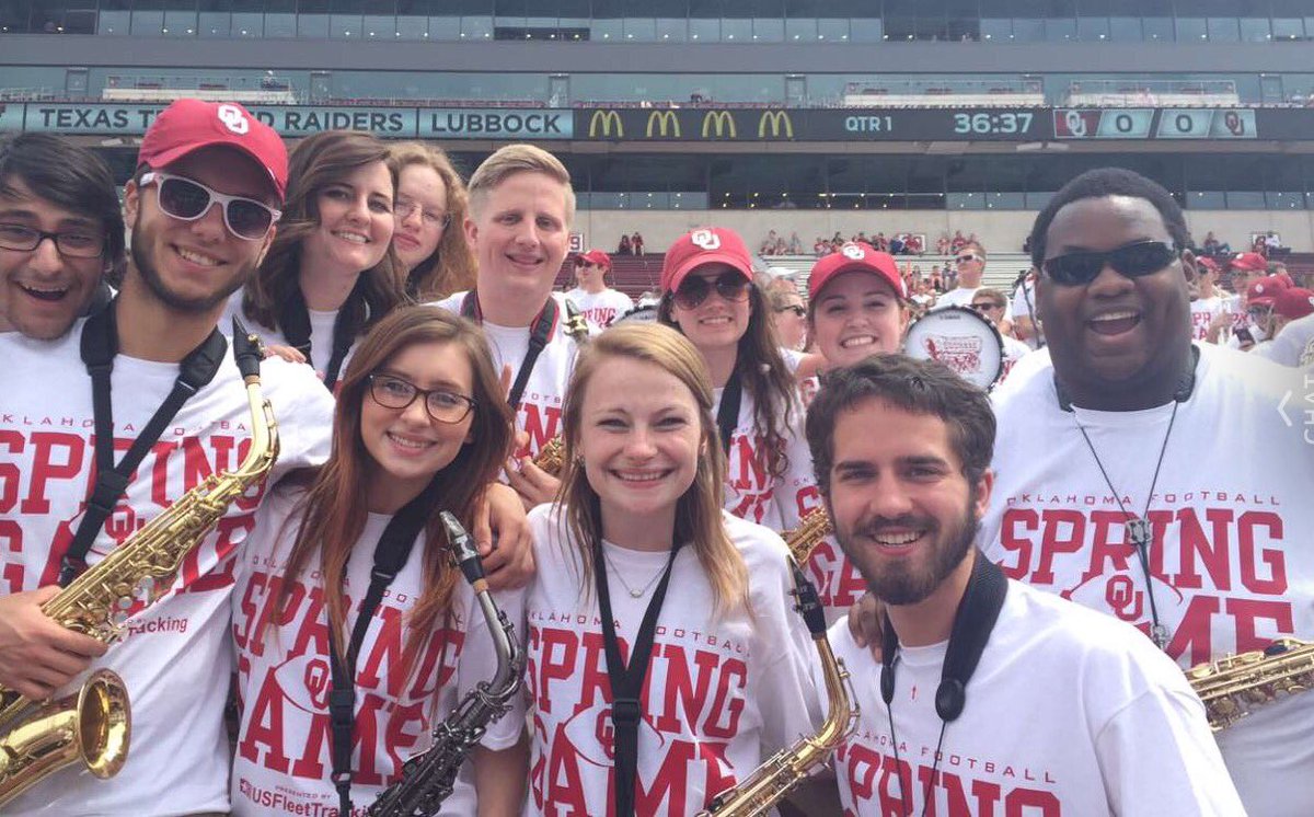shelby_t's tweet image. So happy to be back at Owen Field for some @OU_Football with @OU_ThePRIDE! #SpringGame2016
