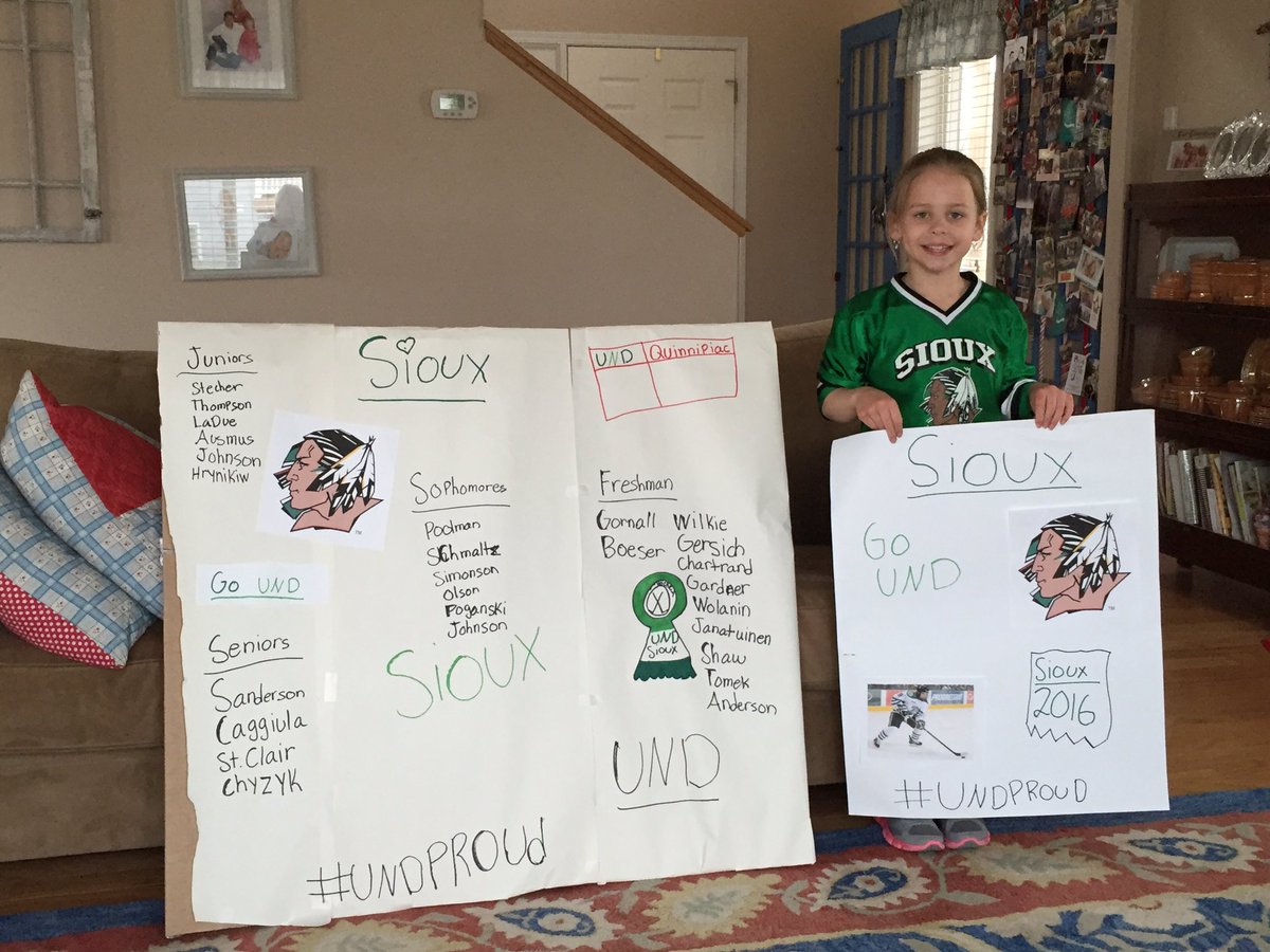 We are ready for a Sioux win! #RaiseIt #SiouxYeahYeah #RollTribe #FrozenFour