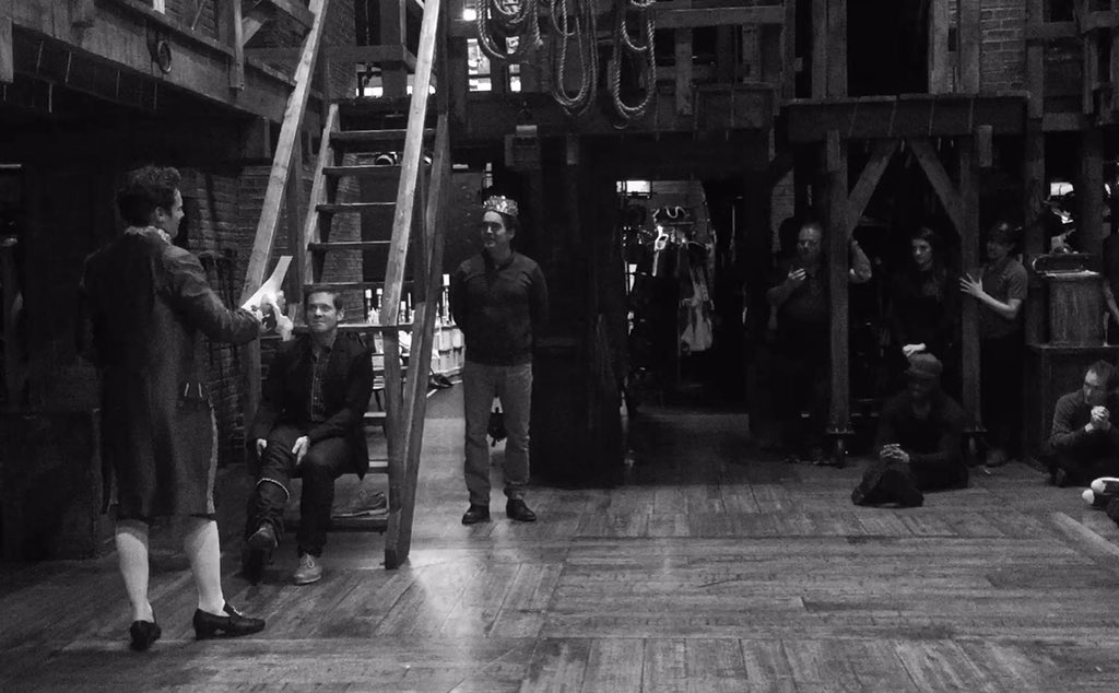 HamiltonMusical's tweet photo. A coronation for the new King George III the Fourth. #HamiltonBway https://t.co/TI6CFI4DLn