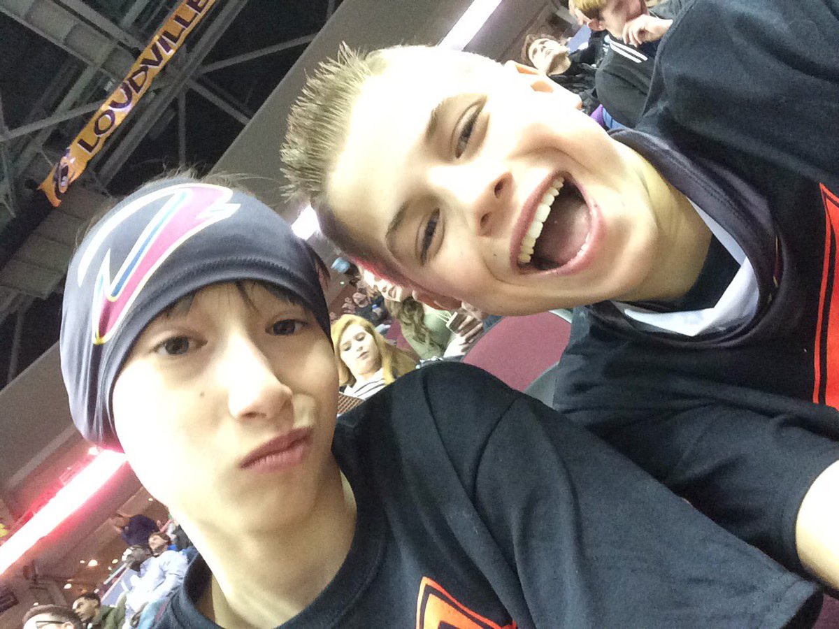 marlowj15's tweet photo. At the @CLEGladiators game where we just rocked it out!!! https://t.co/d6BENHMAo9