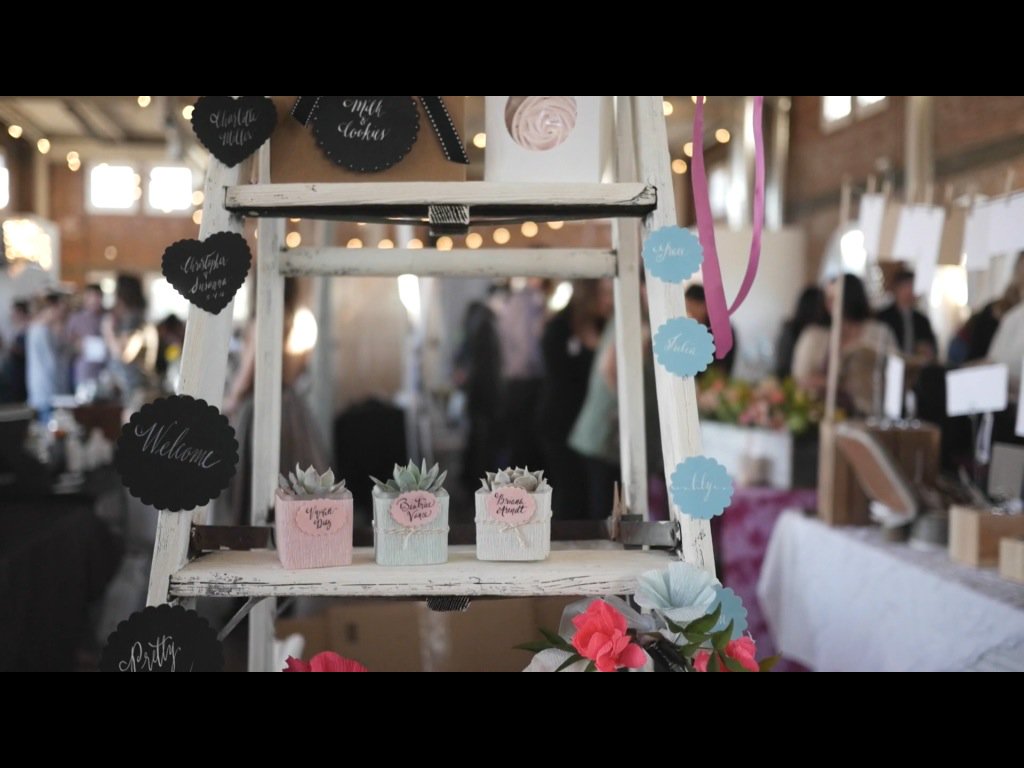 TheSweetStudio's tweet photo. Loved exhibiting at the #ToastedWeddingEvent. Beautiful couples and #BrickSD venue. Fab ladder by @hoyjp. https://t.co/DrAqYjthK9