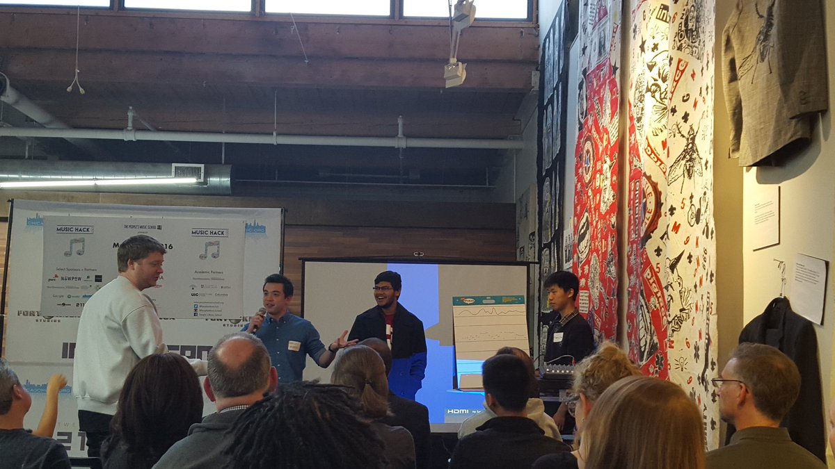 KaraAJC's tweet photo. Ermagherd these guys made an app to create music from scanning lines with your phone! #musichack2016 https://t.co/tKdalEvfyI
