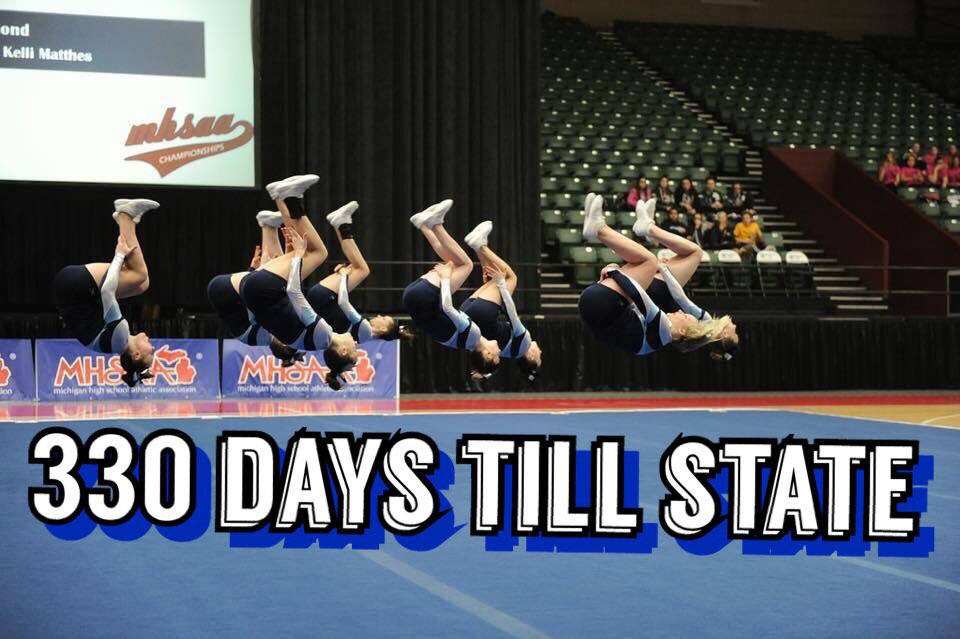 michigan_cheer's tweet photo. "Don't aspire to be the best on the team, aspire to be the best for the team." π #StateCountdownSaturday https://t.co/6pUYa5fEA8