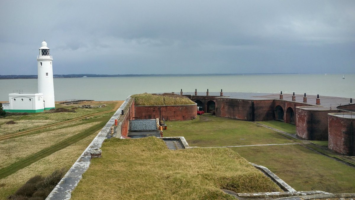 Hurst Castle today. It's just a tiny bit too cold