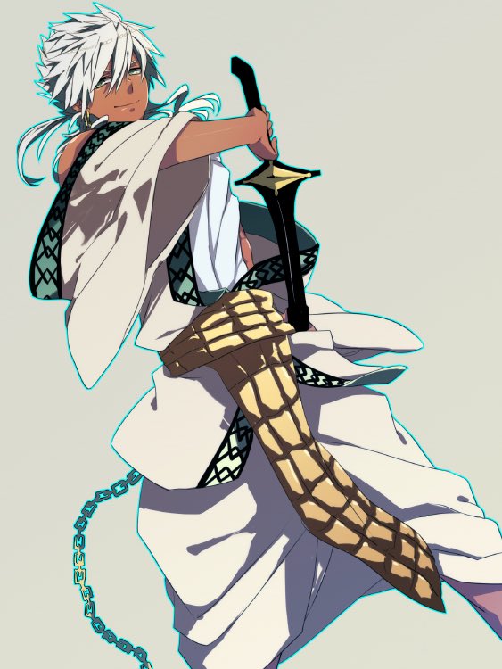 "Yamuriaha, stop showing these kids magic. Show them something worth while, like my sword skills.~"