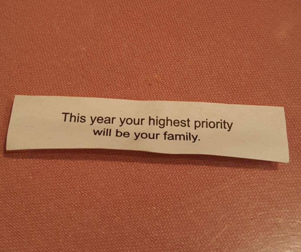 sprunty2000's tweet photo. I guess this fortune is saying I need to stop spending money on concerts.When did Hubs start writing these?#DreamRT https://t.co/KuTbNKVdH1