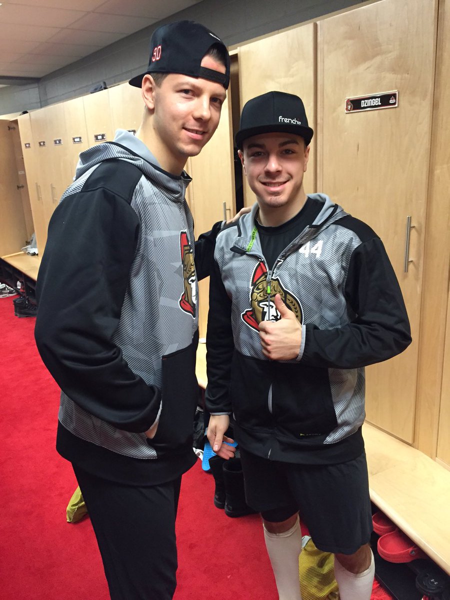frenchieinc's tweet photo. @JGPageau et Alex Chiasson, le meilleur est à venir! The best has yet to come! #frenchie #sens #ottawa #nhl #hockey https://t.co/vjcFeFcIRv