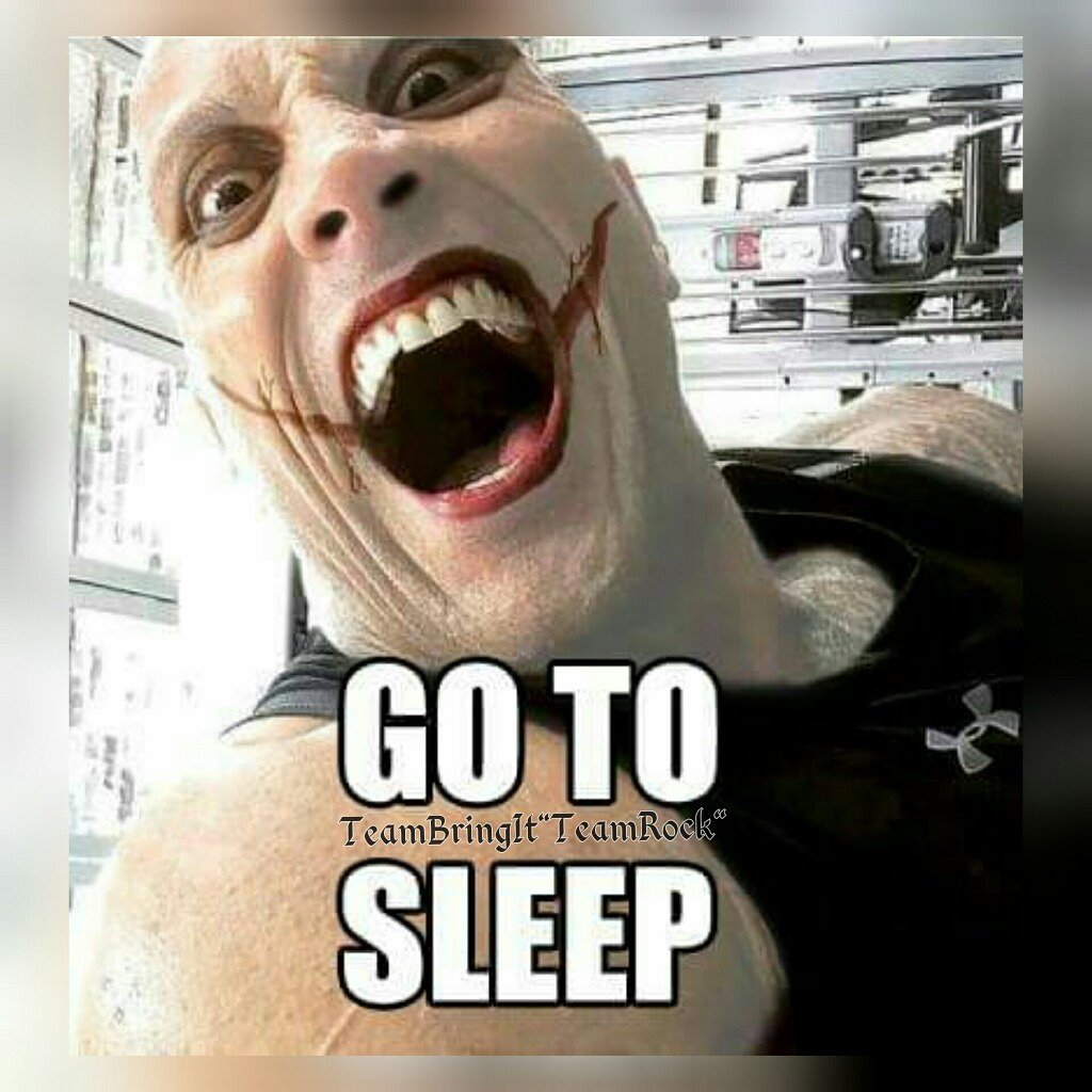 TBI_TeamRock's tweet photo. Good night, sweet dreams to #TheMillions #mightmare #TheRock says #GoToSleep https://t.co/lutTgakfxx https://t.co/g6jwt5GgHG