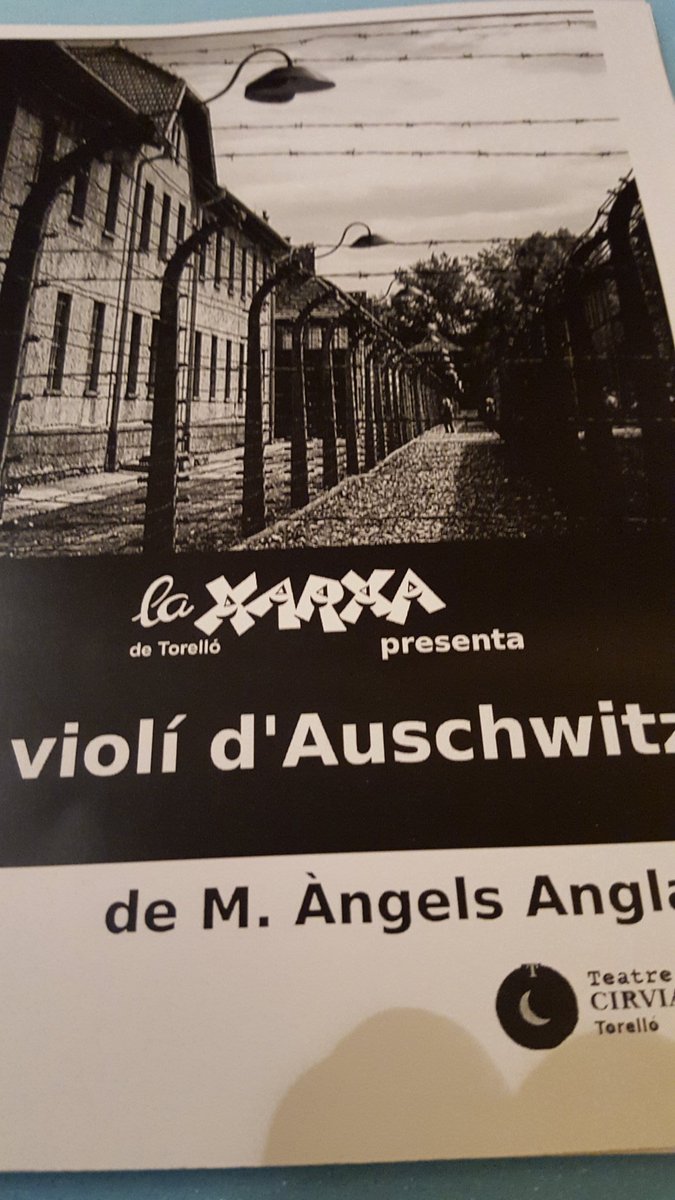 Núria Sellarès i Oró (@nuriasellares) on Twitter photo Moltes felicitats per la posada en escena de El violí d'Auschwitz del Grup <a href="/xarxatorello/">La Xarxa Torelló</a> <a href="/Teatrecirvianum/">Teatre Cirvianum</a> Moltes felicitats per la posada en escena de El violí d'Auschwitz del Grup <a href="/xarxatorello/">La Xarxa Torelló</a> <a href="/Teatrecirvianum/">Teatre Cirvianum</a>