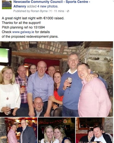 A great night last night with €1000 raised.  Thanks to everyone for their support!