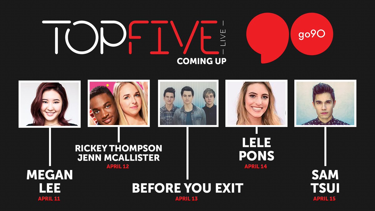 TopFiveLive's tweet photo. YAASSS, so many of our favs next week! 🙌🏼 Get your free tickets here: https://t.co/Ellxge2OmG https://t.co/XkyJqaPOkN