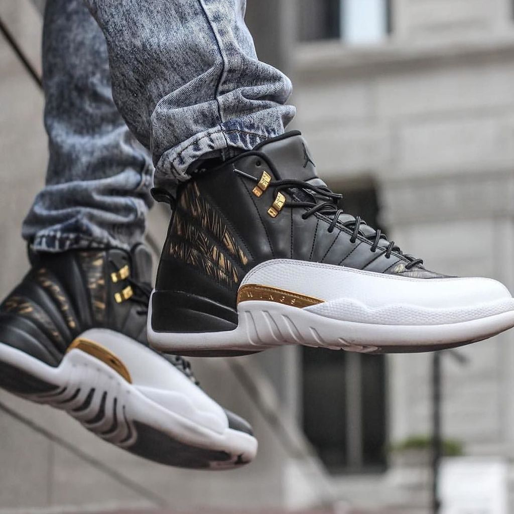 jordan 12 wings on feet