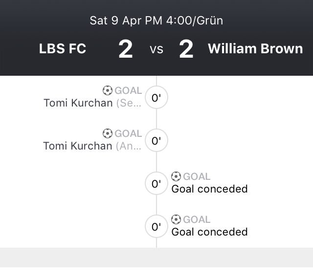 LBSFC_ok's tweet photo. No se pudo. #LBSFC 2 (@TomiKurchan_21 ) - 2 #William Brown. https://t.co/ZRmcWTkiRr #footplr https://t.co/ZtFlBptqQf