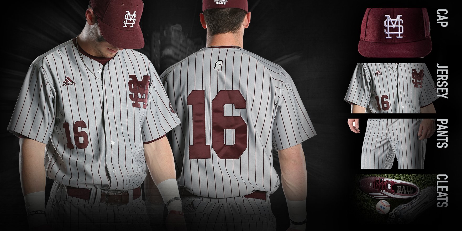 Mississippi state pinstripe baseball jersey new arrivals