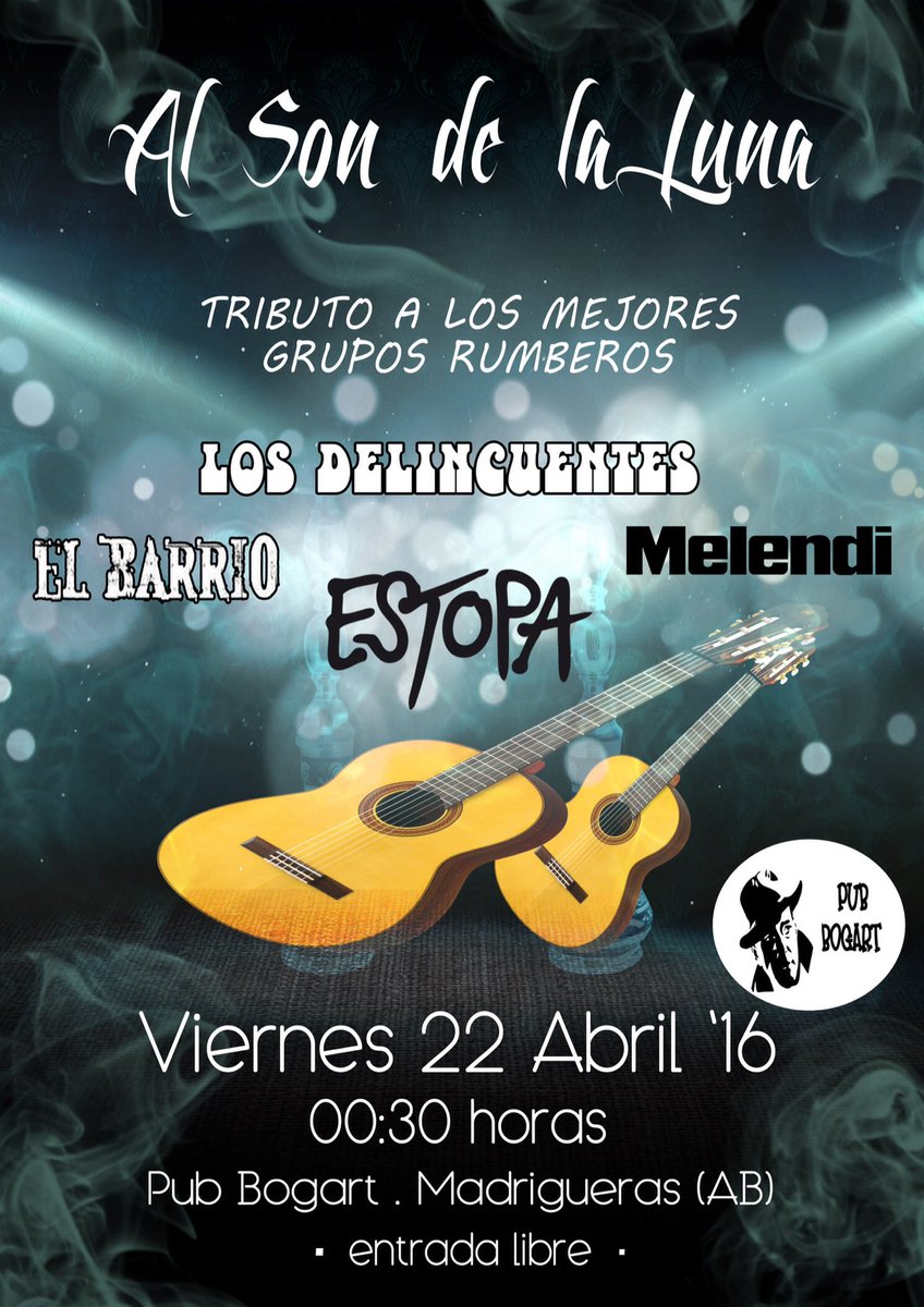 Como siempre, Pub Bogart te tarde la mejor música en directo. Mira qué conciertazo el 22 de abril