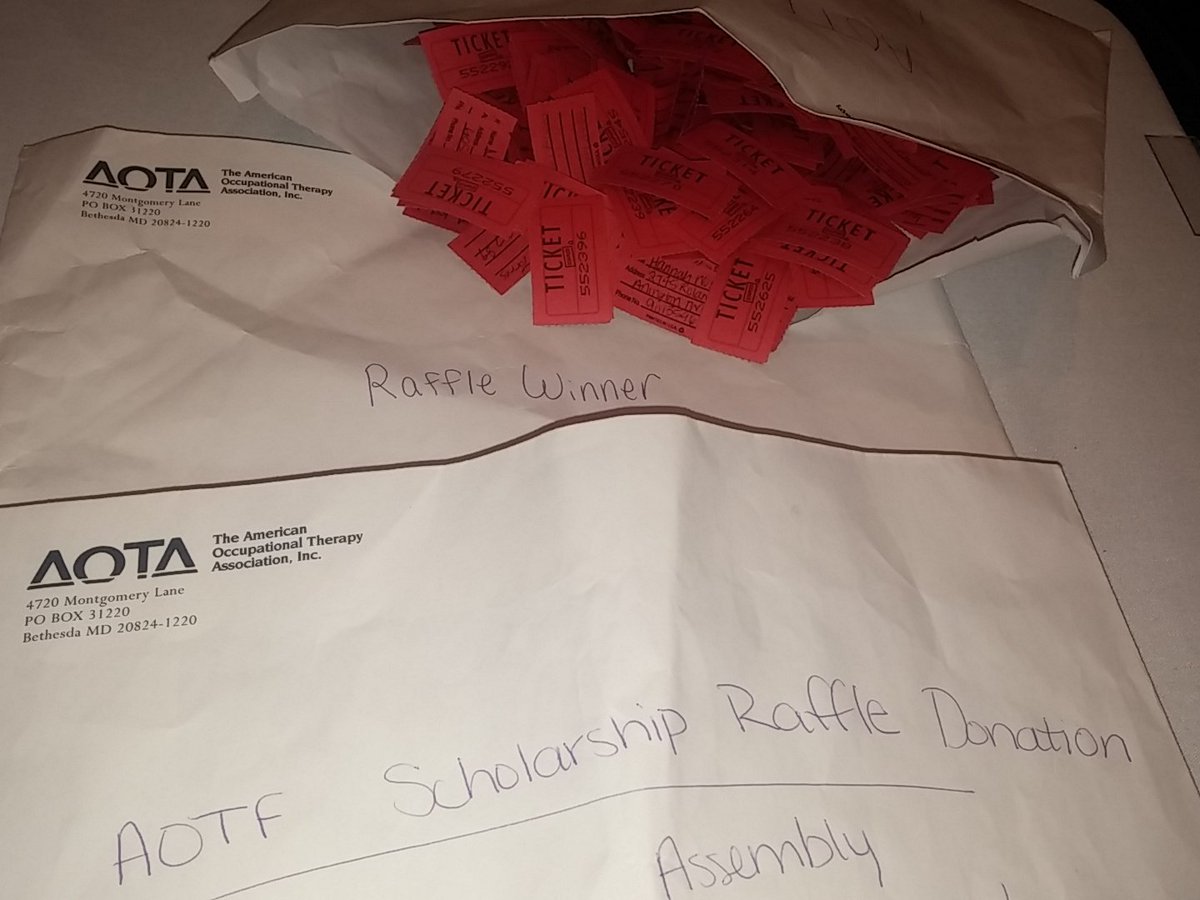 ASD_AOTA's tweet photo. Winner will be announced shortly! #excited #scholarship #raffletime #aota16 #ASD50 #bigmoney https://t.co/oJvNMKFlFz