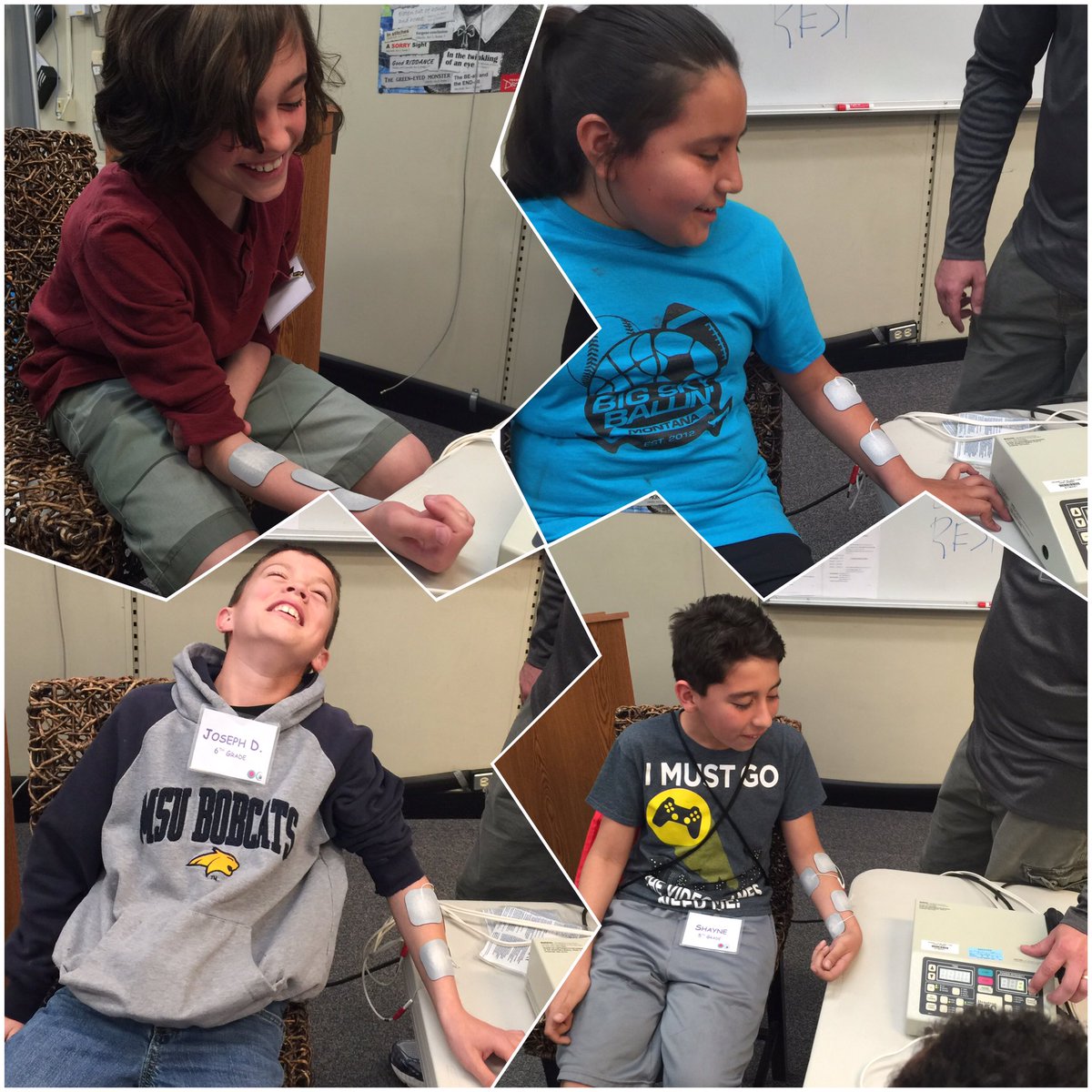 niemeyermr406's tweet photo. #STEMBillings @BillingsSchools These students were treated to How Muscles Work w/Mark from @BillingsClinic https://t.co/04kJZoSqD5