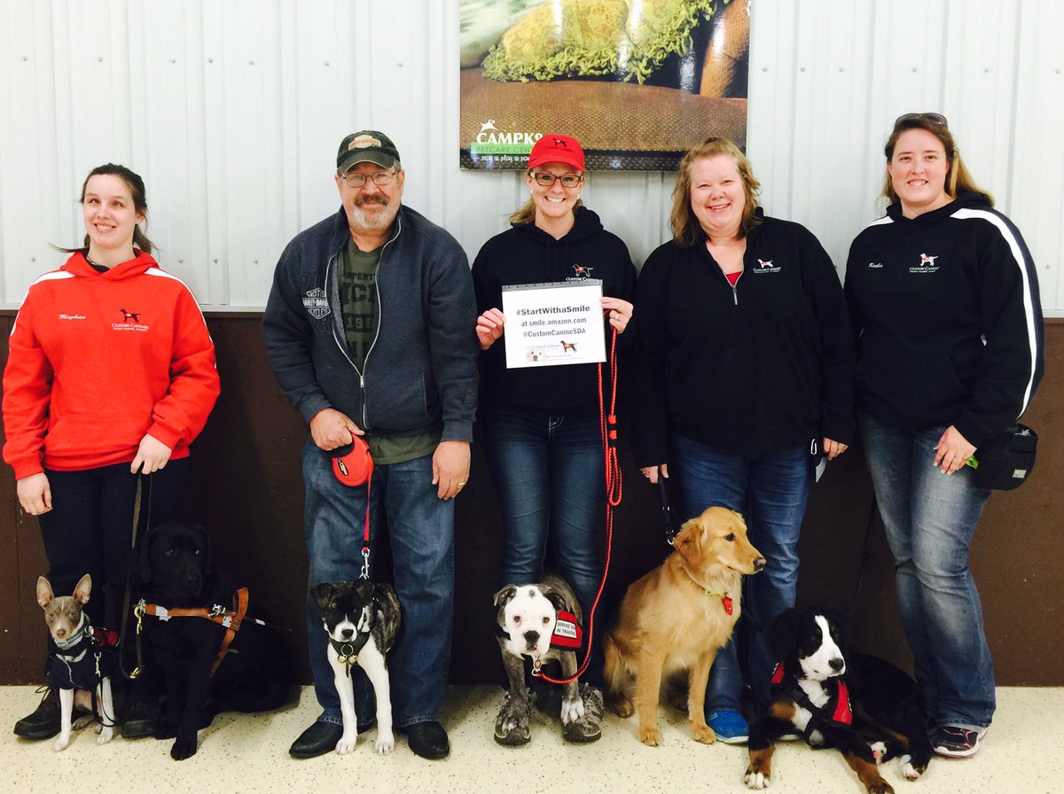 CustomCanineSDA's tweet photo. @amazonsmile When you #StartWithaSmile WE can help Owners train their own Service Dogs to empower their lives #CCOTA https://t.co/0LMGQdct2P