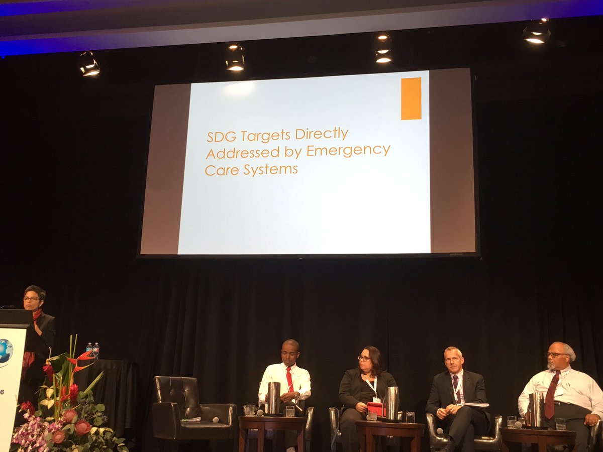 janistupesis's tweet image. Teri Reynolds addressing SDGs that integrate emergency care at #CUGH2016 @HeikeGeduld @wallis_lee @hrsawe @InfoAfem