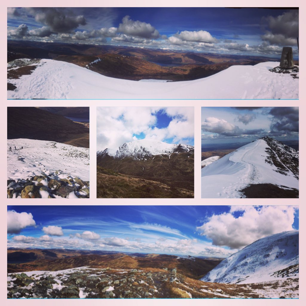 RoisinEB's tweet photo. Today was a 2 Mountain kind of day!@mssocietyuk #BenVorlich #MeallNaFearna #mountain #justgiving #trainingforkili https://t.co/Vjt3uk9xQe