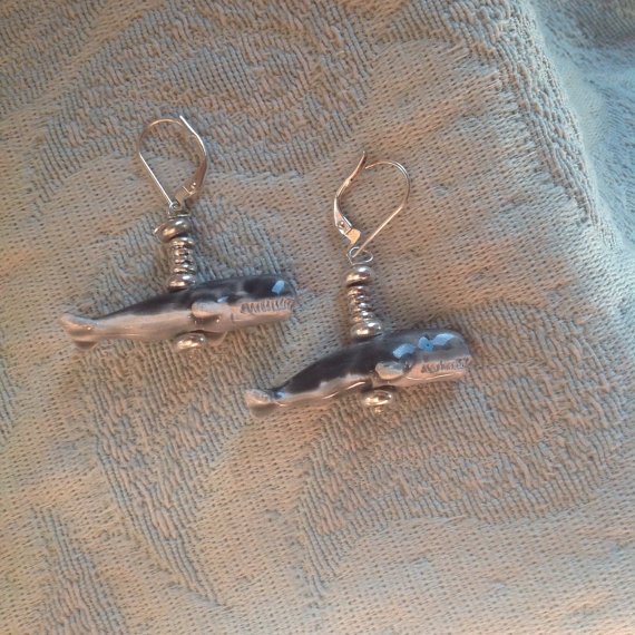 Gwynstone's tweet photo. Sperm whale earrings handpainted cachelot #physeter catodon #etsyhandmade https://t.co/zPFOkjyZaq https://t.co/X5NWzc5JVi