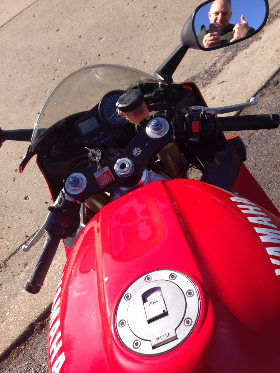It's that kind of day today. #YamahaR1
