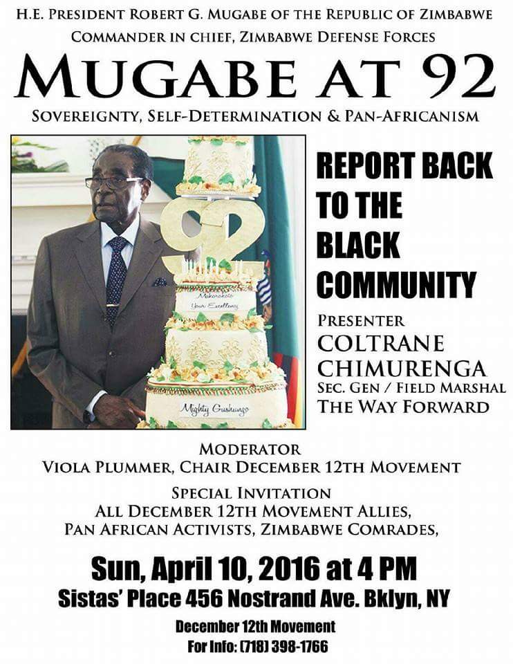 ReparationsNow1's tweet photo. The Zimbabwe Report back at Sister's Place has been postpone until further noticed... https://t.co/edlzohInch
