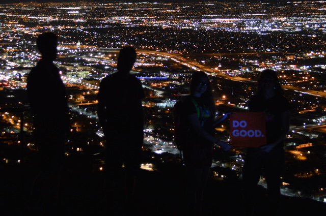 BadenBallard's tweet photo. The highest we got was ensign peak last night! #idahomies #QSLC #Questival https://t.co/vLRfGYIgkA
