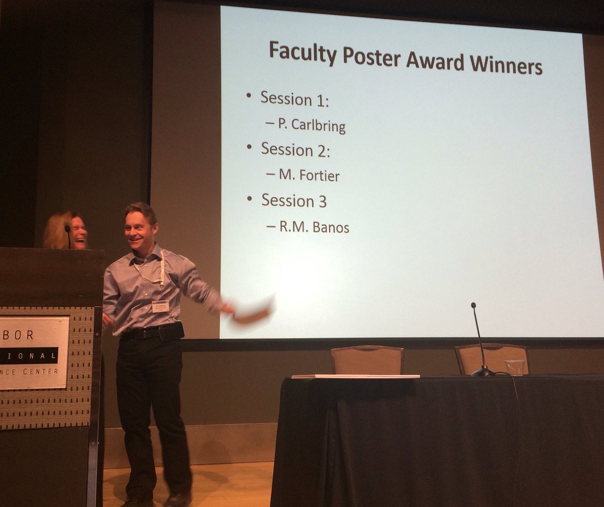 TheISRII's tweet photo. #ISRII8 Faculty Poster Awards! Presented by @TonyaPalermo https://t.co/rJLdh54TrT