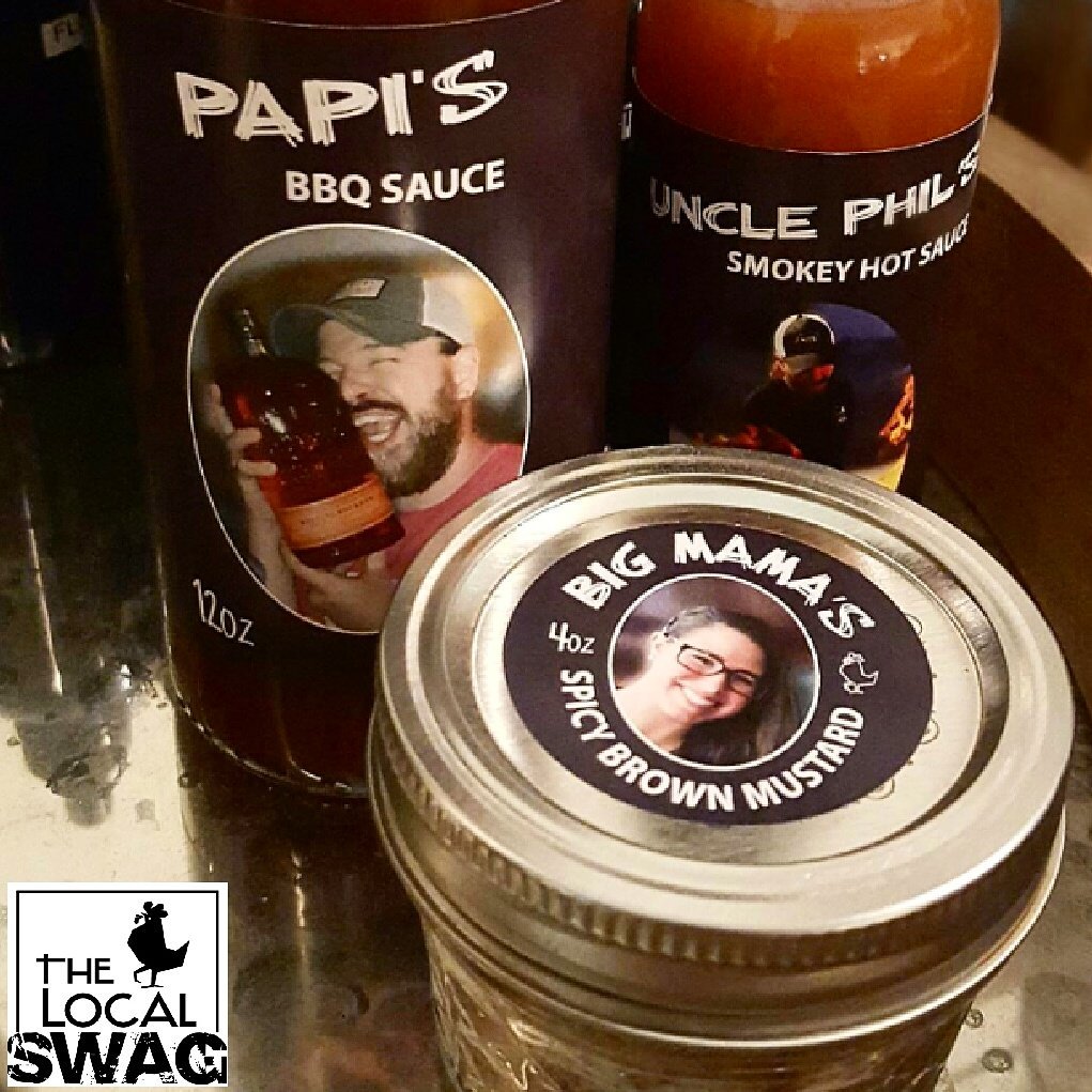 southernchef79's tweet photo. Bottled with Love! Now Available for Purchase @ the Restaurant! My hot sauce, BBQ, & Spicy Brown Mustard! #localswag https://t.co/ldJ191ycnX