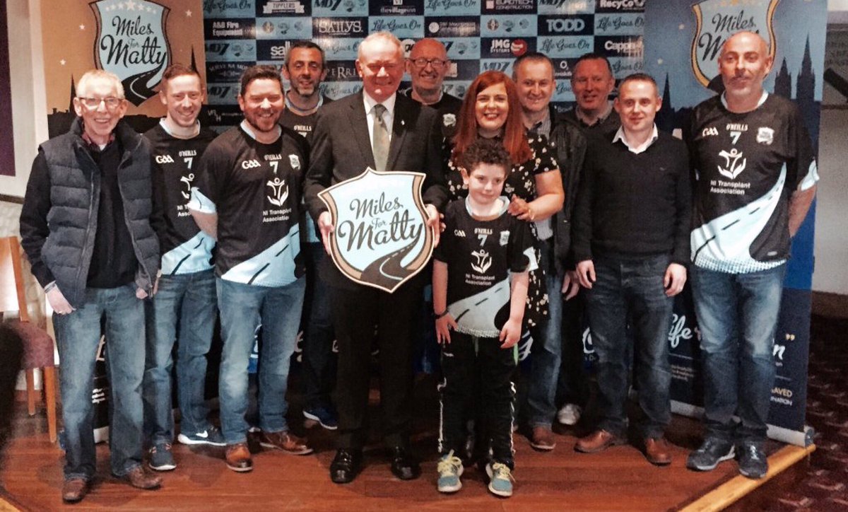 M_McGuinness_SF's tweet photo. .@drumm_kieran   nice to meet your family &amp; team with @mc_mla.Honoured to support @miles4matty2016. @NITransplants https://t.co/QPpBUVOYst