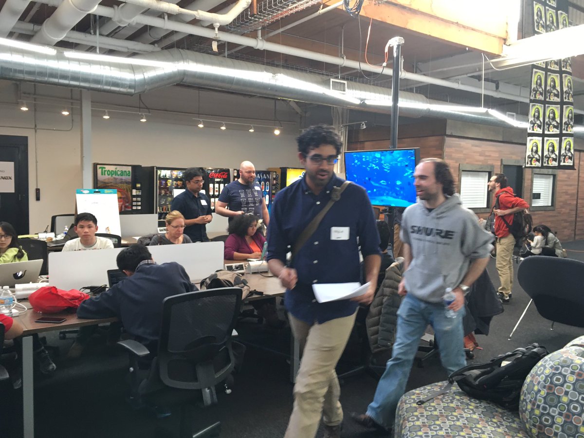 MarloGaal's tweet photo. Last few minutes before presentations. Psyched!! @PeoplesMusicSch #musichack2016 https://t.co/6r9m9DML5m