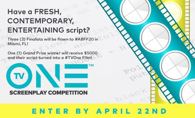 tvonetv's tweet photo. Looking for your big break? Enter your script into #TVOneASC now for your chance to have it turned into a film! https://t.co/vevnp2NHV4