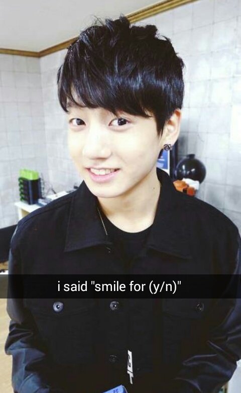 snapchatbts's tweet photo. jungkook having a massive crush on you and jimin sends you this https://t.co/sjLZEJVGQ5