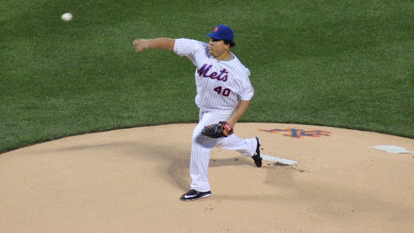 Mets's tweet photo. Bartolo dealing! He retires them in order in the first. Including a pair of Ks! 🔥🔥🔥 #Mets #LGM https://t.co/a4RUiZyF74