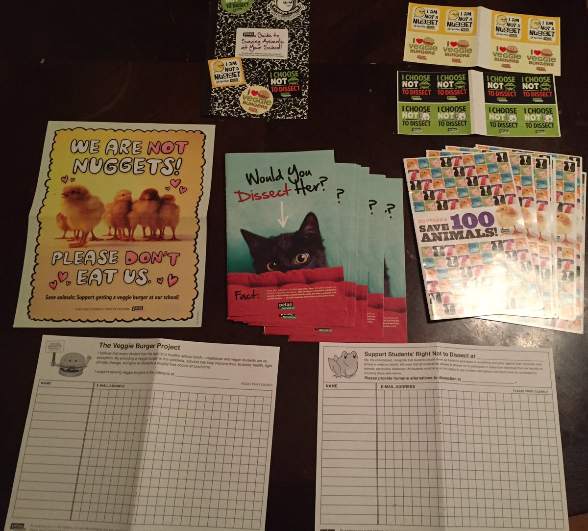 lauren_read123's tweet photo. Just got @peta2's "Guide to Saving Animals at your School" in the mail! #peta2 💕🐷🐸🐱🐮🐥🐔🐟 https://t.co/VfHWCHMlZs