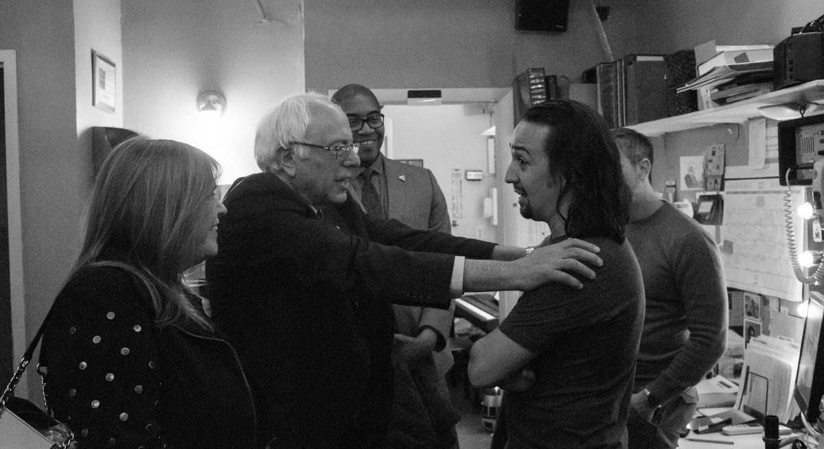 After a full day of rallies, we went to see <a href="/Lin_Manuel/">Lin-Manuel Miranda</a>'s brilliant, creative and relevant <a href="/HamiltonMusical/">Hamilton</a>!