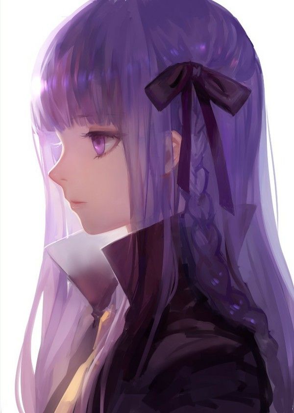 Brown and purple haired female anime character illustration anime girls  anime lavender girls HD phone wallpaper  Pxfuel