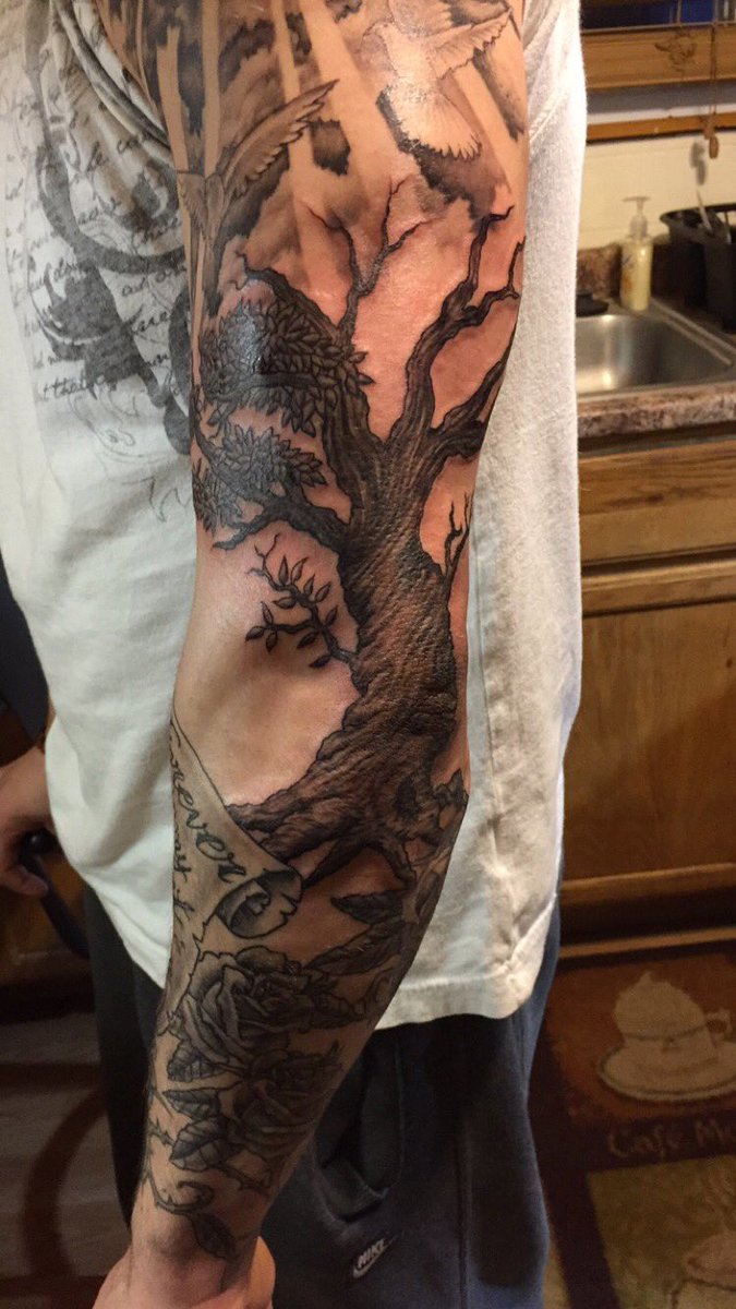 Alien tree of death by Jesse Tilson from Speakeasy tattoo spokane WA  r tattoos