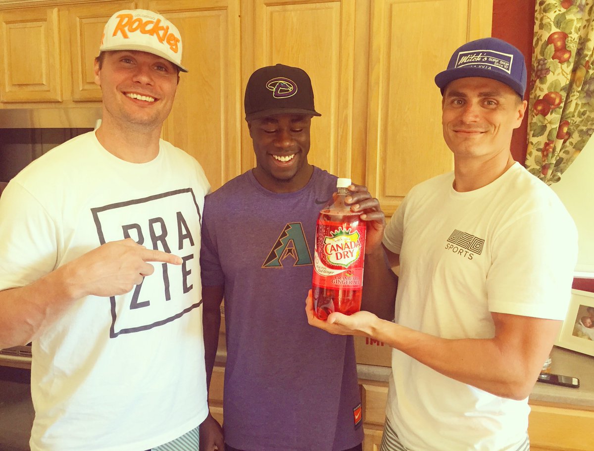 Thank you <a href="/AZCardinals/">Arizona Cardinals</a> for bringing <a href="/ElieBouka/">Elie Bouka</a> in for a visit. We celebrated with a cardinal red Canada Dry.