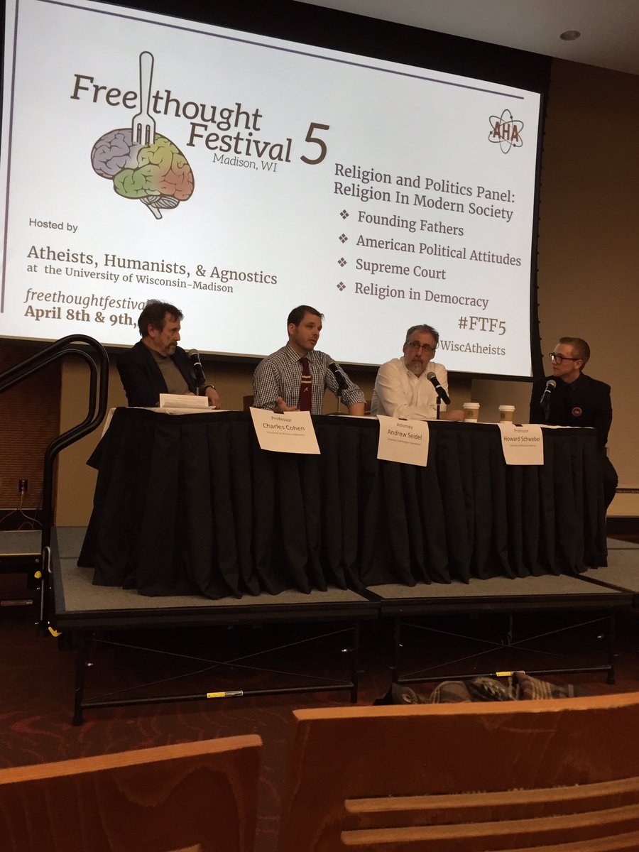 Chris_line's tweet photo. @AndrewLSeidel killing it at #FTF5. @FFRF @WiscAtheists https://t.co/ffm3d01amB