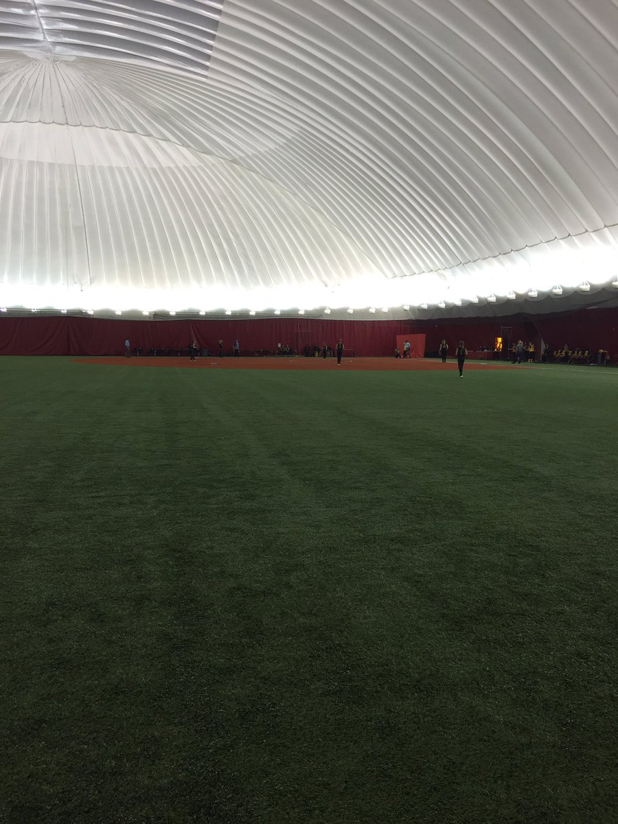 Softball under the lights in the Midwest.