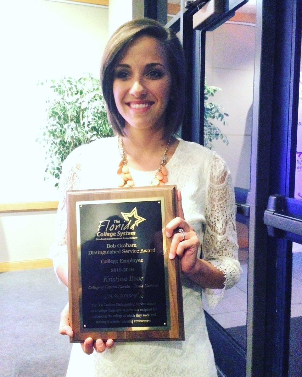 SABocala's tweet photo. Ladies and Gentleman! Our FCSSGA Bob Graham Distinguished Service Award winner - Kristina Bove!!! #FCSSGA https://t.co/Q6C2SJSNP5
