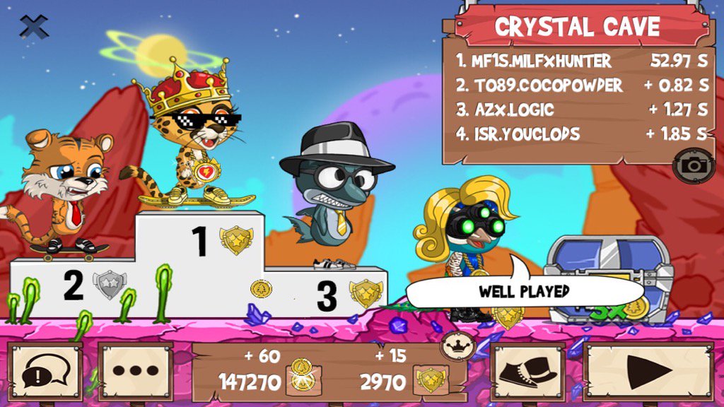 xxspyd3rxx11's tweet photo. Want to catch an L? #funrun2 #CocoPowder #LOGIC #YouClods https://t.co/R2iKaHa1UQ