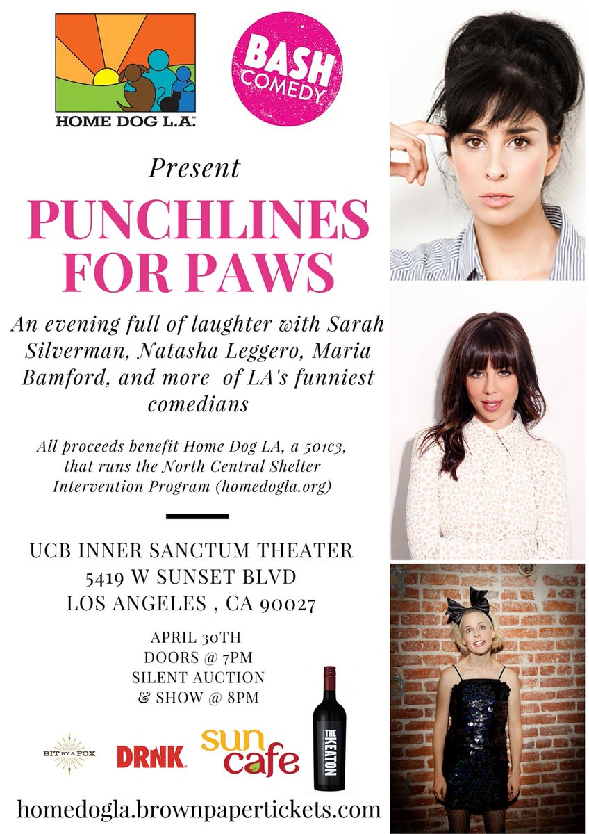 bitbyafox's tweet photo. Tix are selling out 4 @HomeDogLA's comedy event! Must be that special #BitByaFox cocktail ;) https://t.co/3pqcQsqtPJ https://t.co/ZwCLRTyXyk