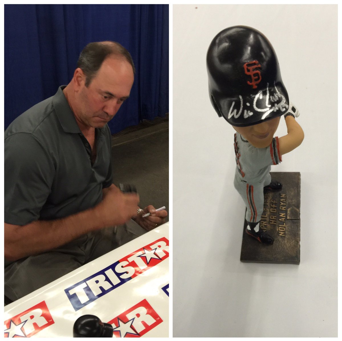iRepFrisco's tweet photo. I just met Will Clark and got my bobblehead signed! #TheThrill #SFGiants https://t.co/OoeveNAcph