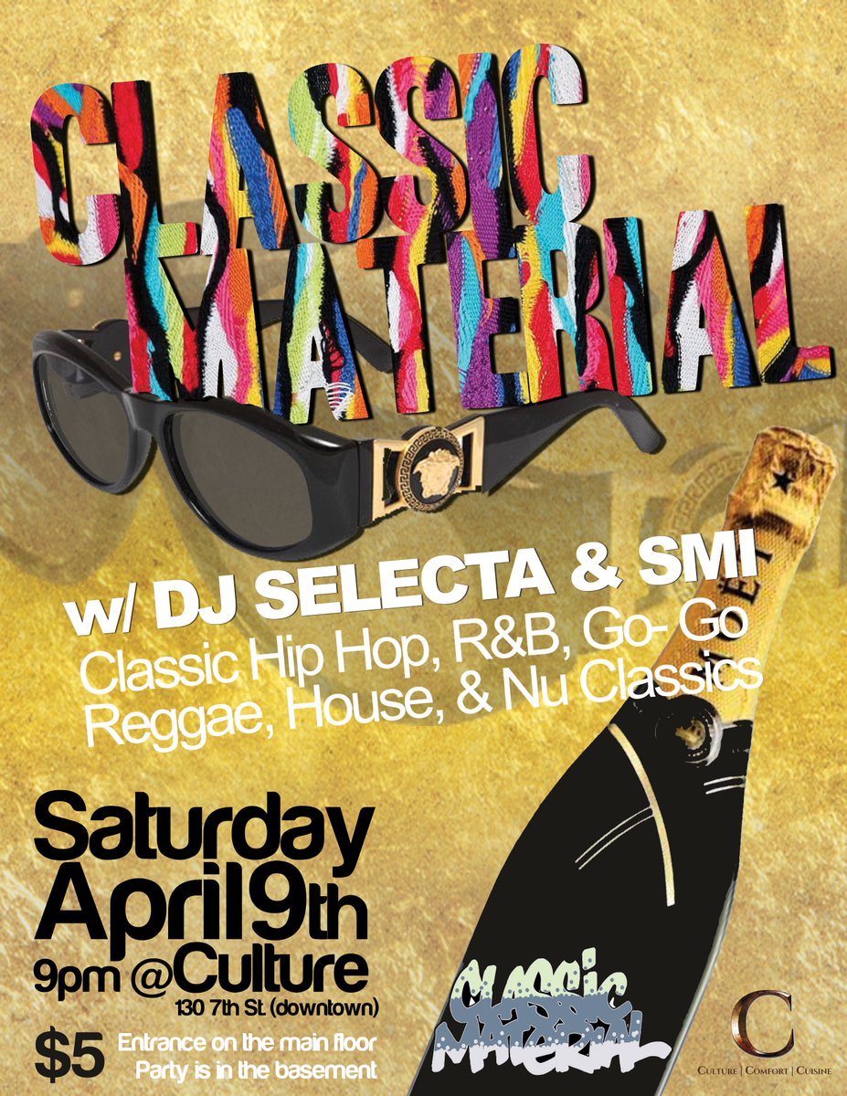 djsmi's tweet photo. Just getting started down at Classic Material. Downtown #pittsburgh at @CulturePGH w/ @Selecta720Recs and I on decks https://t.co/WhYqC7v4Ab