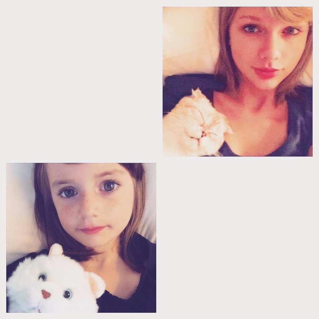 1dloveharry16's tweet photo. Saraかわいい💭💗
Taylorに憧れて沢山真似してて
可愛すぎ😍 https://t.co/IIYiCybD79